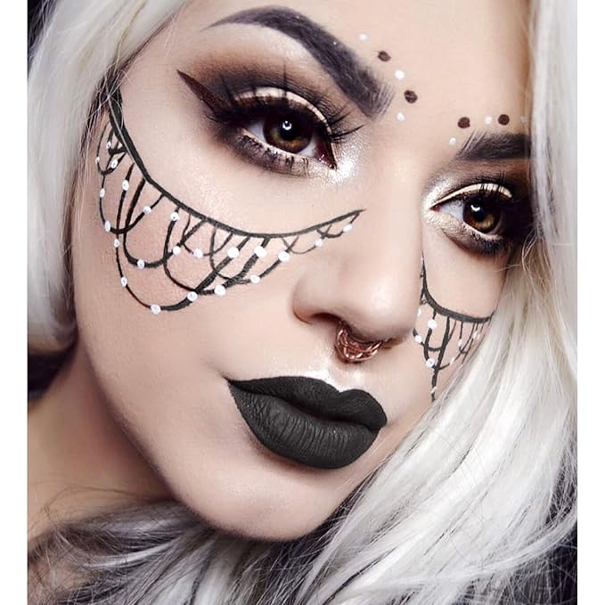 Black Matte Liquid Lipstick - Long Lasting, Smudge Proof, Transfer Resistant Lip Color, Waterproof, Non-Transfer Formula (Mystical Moment)