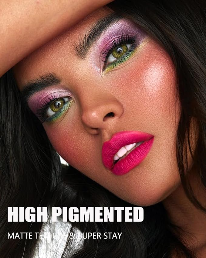 MAKI YIKA Magenta Lipstick for Women Color Stay Long Lasting Lipsticks, No Smudge Matte Liquid Red Lipstick Transferproof Cruelty-Free Lip Color | Magenta