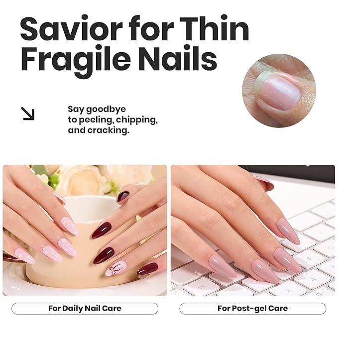 Beetles Fall Nail Polish Set Coconut Mousse 6 Colors, Nude Nail Polish Quick Dry Long Lasting Neutral Brown Red Pink Lacquer Glossy for Christmas Women Salon DIY Nail Art