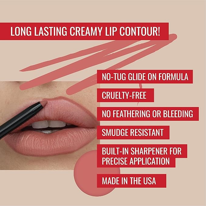 Runway Rogue ‘Guest List’ Matte Nude 90s Vibe Lipstick Bundle with ‘Nude Awakening’ Spiced Nude Designer Liner Lip Liner Pencil and Sharpener