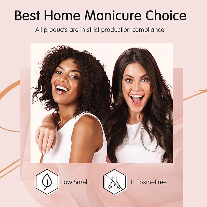 Milky White Jelly Nude Gel Nail Polish Set, 6 Transparent Colors Sheer Pink Gel Nail Kit for Salon and Nail Art DIY at Home