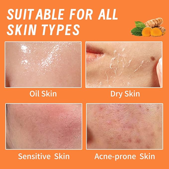 Face Toner for Women, Turmeric Facial Toner, Skin Toner for Even Skin Tone, Soothing, Moisturizing, Reduce Fine Lines, Suitable for All Skin Types, 4.06fl.oz/120ml