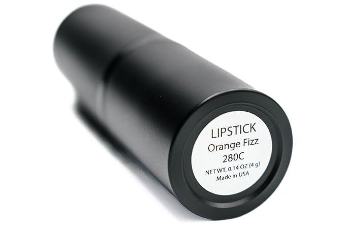Orange Fizz Sunset Deep Orange Tangerine Creamy Pearl Lipstick Color Moisturizing Paraben Free, No Animal Testing & Cruelty Free Lip Makeup Color