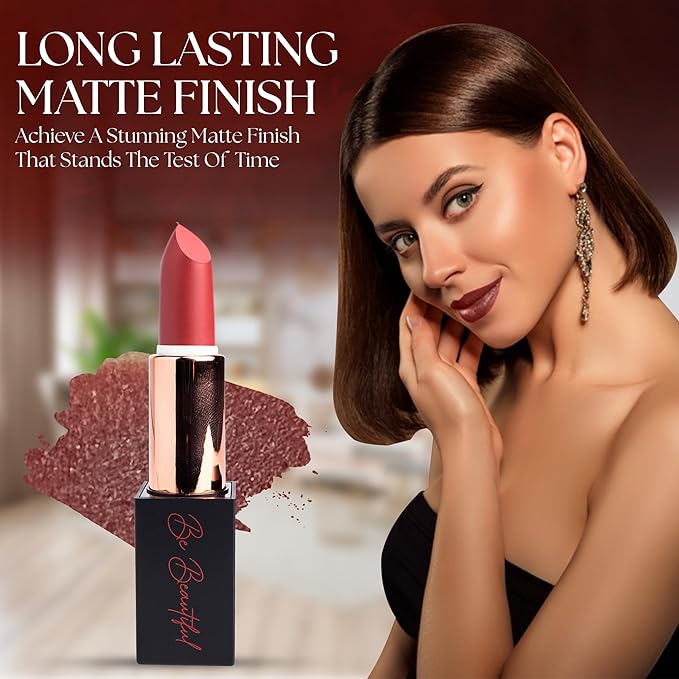lipstick provides smooth application, hydration and moisture to the lips with long lasting wear, non-sticky, glides on,provides maximum color organic sea butter(sangria)