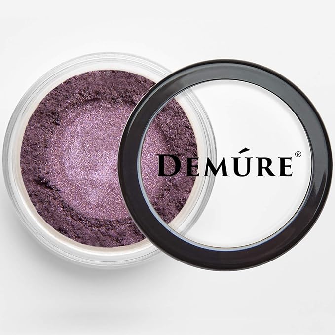 Demure Mineral Shimmer Eyeshadow Loose Powder | Violet | Organic & Natural Makeup | Professional Grade | 33 Shades | Cruelty Free