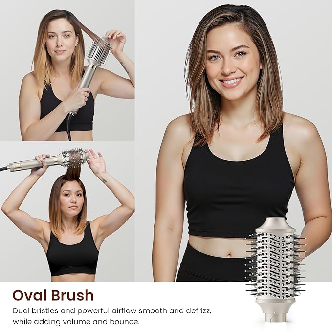 Upgraded 5-in-1 Hot Air Styler – Hair Dryer & Versatile Air Styler with Auto Wrap Curlers, Volumizing Brushes, Frizz-Free Hair Styler Tool for Curling, Smoothing & Adding Volume, No Heat Damage