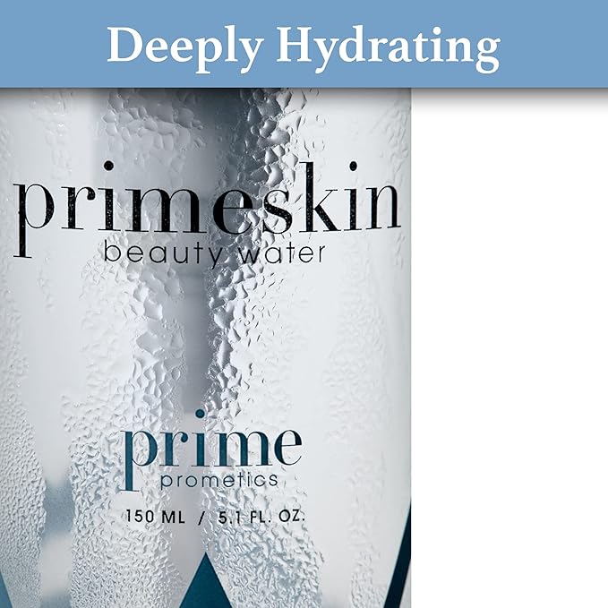 PRIME PROMETICS PrimeSkin Beauty Water – Deeply Hydrating Pro-Age Make-Up Remover for Mature Women – Clean, One Swipe – for All Skin Types – pH balanced, Hypoallergenic