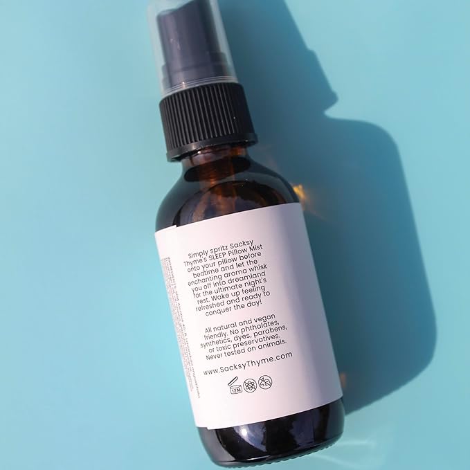 Sleep Pillow Spray for Relaxation - Natural Lavender Chamomile Aromatherapy Mist, Plant-Based Calming Linen & Bedroom Spray, Made in USA (2 oz)