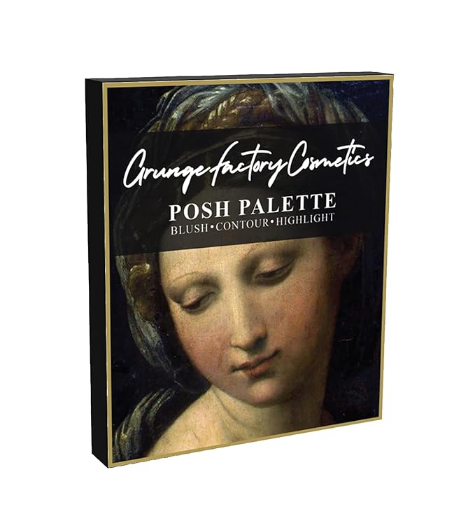 Grunge Factory® Posh Palette, Professional Makeup Set with Blush, Contour, Highlight Powders, Colors of Italy Collection, All-in-One Luxury Cosmetic Palette