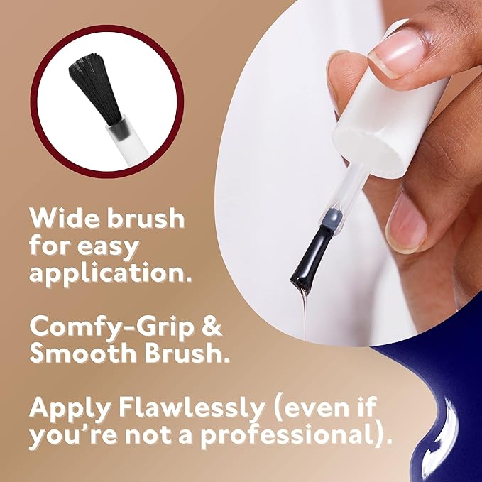 Eternal Beige Nail Polish Set for Women (ELEGANT) - Red Nail Polish Set for Girls - Lasting & Fast Dry Blue Regular Nail Polish for Home DIY Manicure Pedicure - Made in USA, 13.5mL (Set of 5)