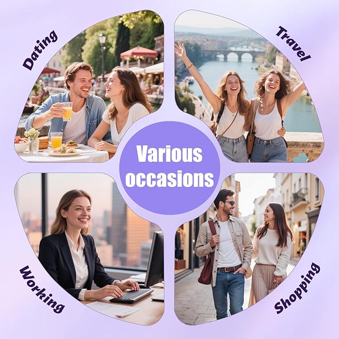 C-Shaped Heated Eyelash Curler Fast Heat Up in 5s - Rechargeable Electric Eyelash Curler for 24H Long Lasting Curls - Safe Anti-Burn Lash Curler Elevate Your Beauty with Stunning Lashes (Purple, L)