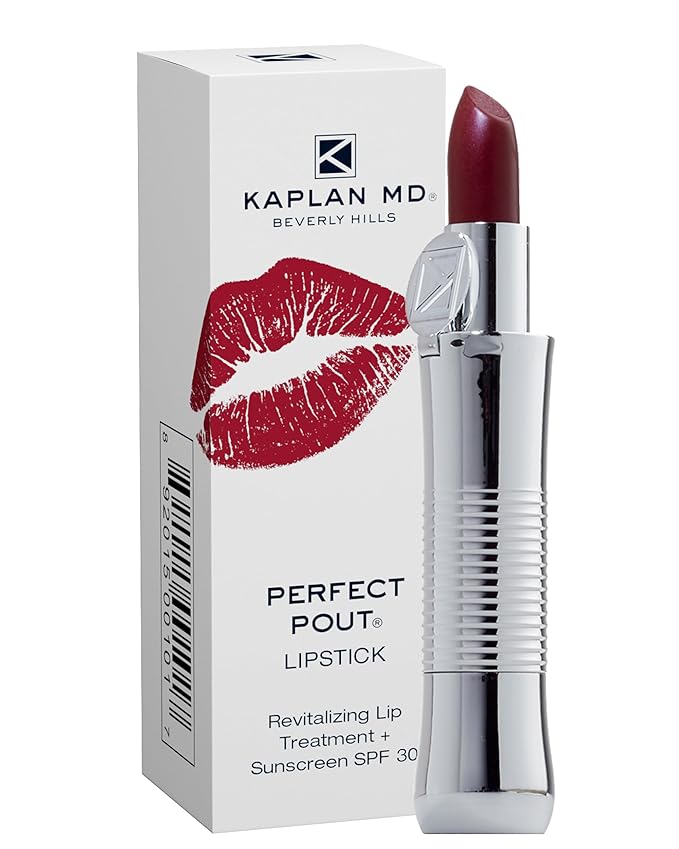 KAPLAN MD Perfect Pout Lipstick, Revitalizing Treatment + SPF 30 Sunscreen, 0.11 oz