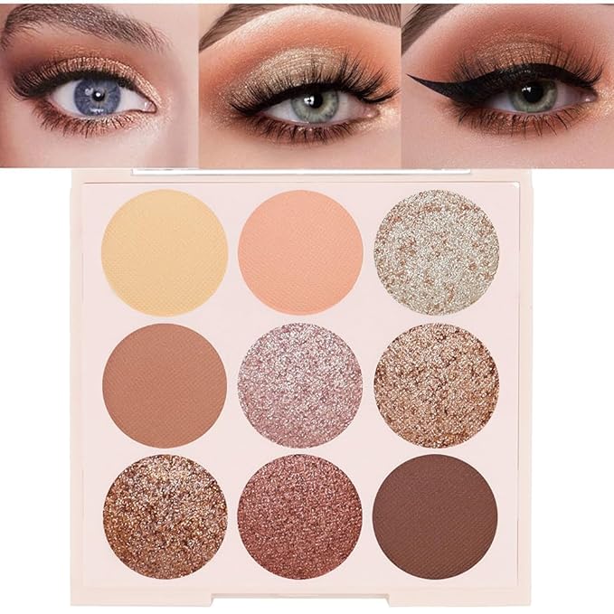 Eyeshadow Eye Shadow Palette Makeup,Matte Naked, Ultra-Blendable, Naturing-Looking, Long Lasting, Neutral Nudes EyeShadow (light Brown)