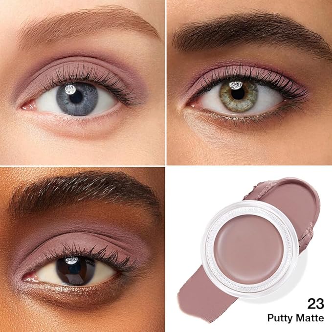 Kaely Single Cream Eyeshadow Pot, Putty Matte Eye Shadow for Older Women High Pigmented Waterproof, Natural Eyeshadow Palette Makeup Brightener, sombras en crema para ojos, Blendable, 23