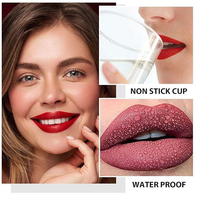 MĒTYSURMatte Lipstick - Highly Pigmented & Long-Lasting, Nourishing Hydrating Lipstick with Smudge-Proof & Waterproof Formula, Cruelty-Free Lip Makeup, 1 Count