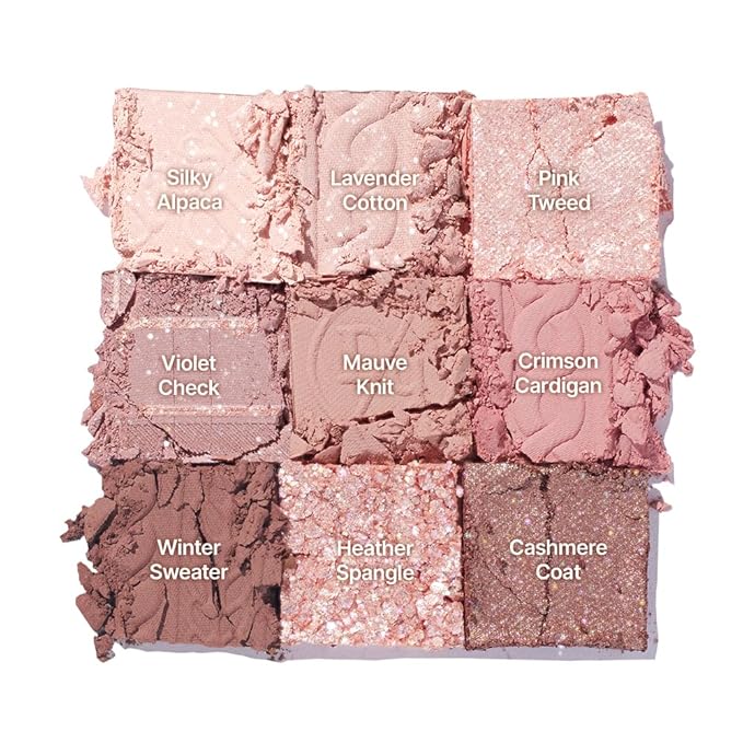 dasique Shadow Palette #16 Violet Knit l Vegan, Cruelty-Free l 9 Blendable Shades in Smooth Matte and Shimmer Finishes with Gorgeous Pearls