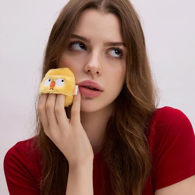 Face Fluffy Powder Puff,Soft Plush Setting Powder Puff, Large Velour Makeup Puff for Loose Or Pressed Powders,Round Cosmetic Puff, Beauty Makeup Tool,1pcs