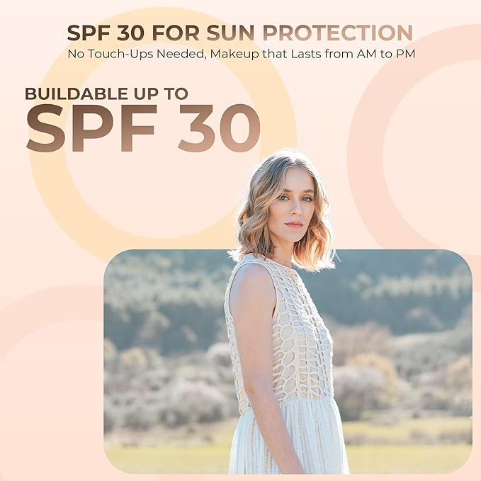 Light Shade Foundation (20g Full Size Sifter Jar) Matte Mineral Makeup Loose Powder Foundation – Full Coverage, Natural Finish, Noncomedogenic, SPF 30