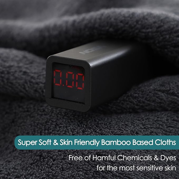 Wash Cloths 6 Pack, Reusable Makeup Remover Towel, 13x13 inch Large Washcloths for Face and Body, Super Soft and Skin Friendly Face Towel on Sensitive Skin, Easy to Rinse Grey Facial Cleaning Cloths