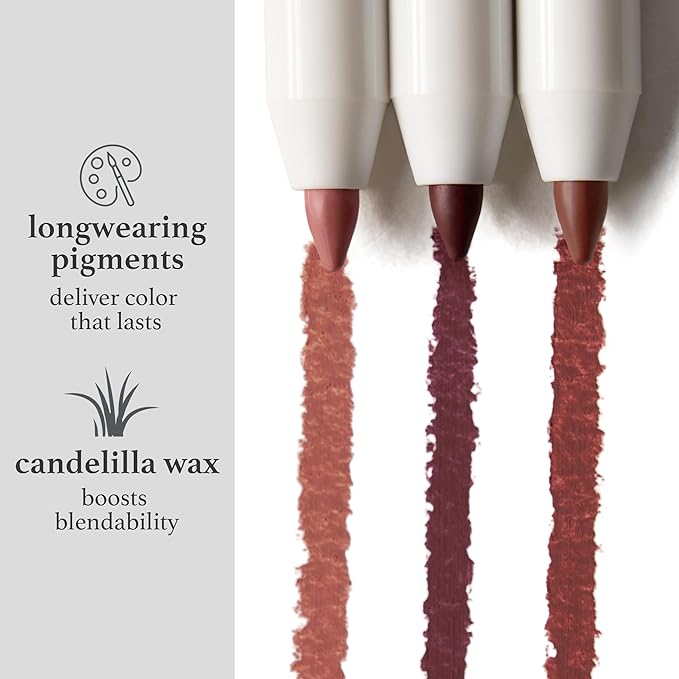 Julep With a Trace Retractable Creamy Long-Lasting Lip Liner, Rich Cocoa