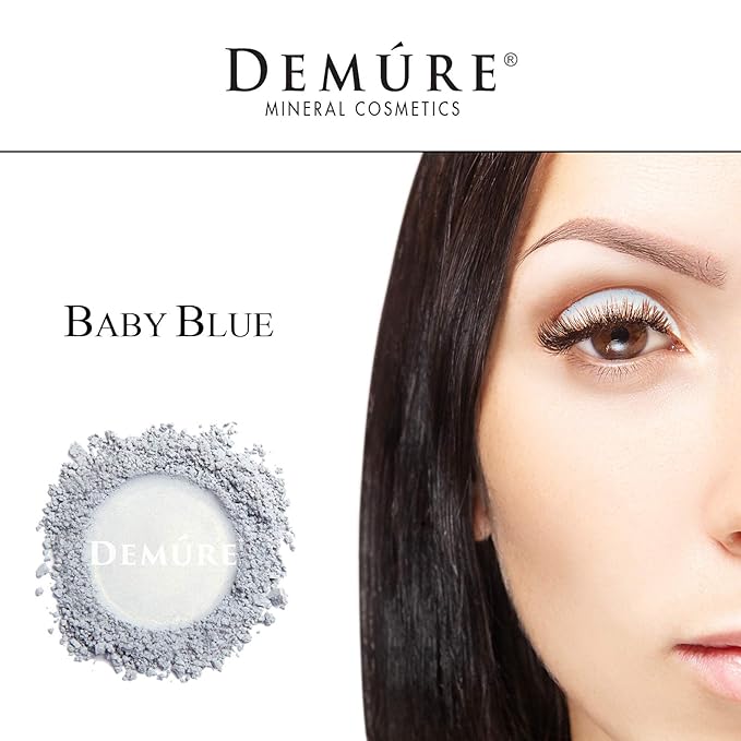Demure Mineral Make Up (Baby Blue) Eye Shadow, Matte Eyeshadow, Loose Powder, Eye Makeup, Professional Makeup