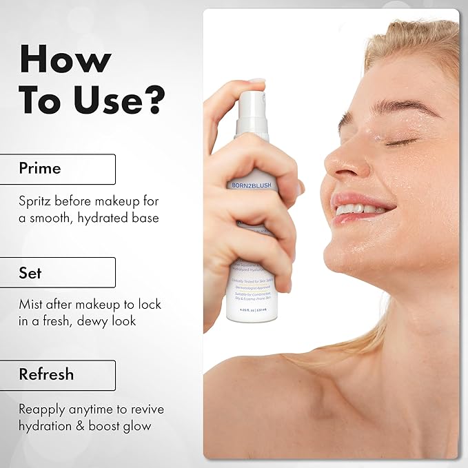 Dew It Now Hydration Mist – Cream + Serum Face Mist Hydrating Spray with Ceramides, Argan Oil & Squalane – Lightweight Face Barrier Repair – for All Skin Types, Sensitive Skin Safe – 120ml