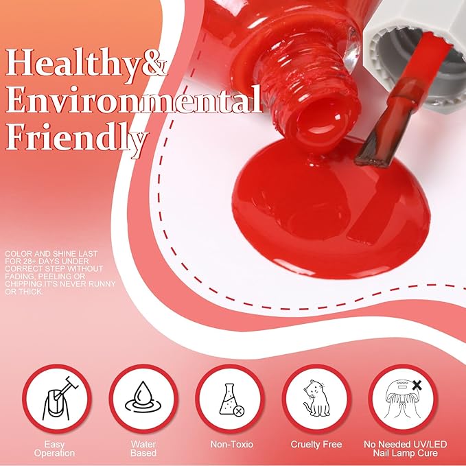 Major Dijit Quick Dry Nail Polish 12ml/0.41fl oz Red Regular Lacquer Fast Drying & Long Lasting Polish Art Effect for Salon