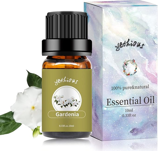 yethious Gardenia Essential Oil, 100% Pure Organic Gardenia Aromatherapy Oil for Diffuser, Humidifier, Soap, Candle, Perfume