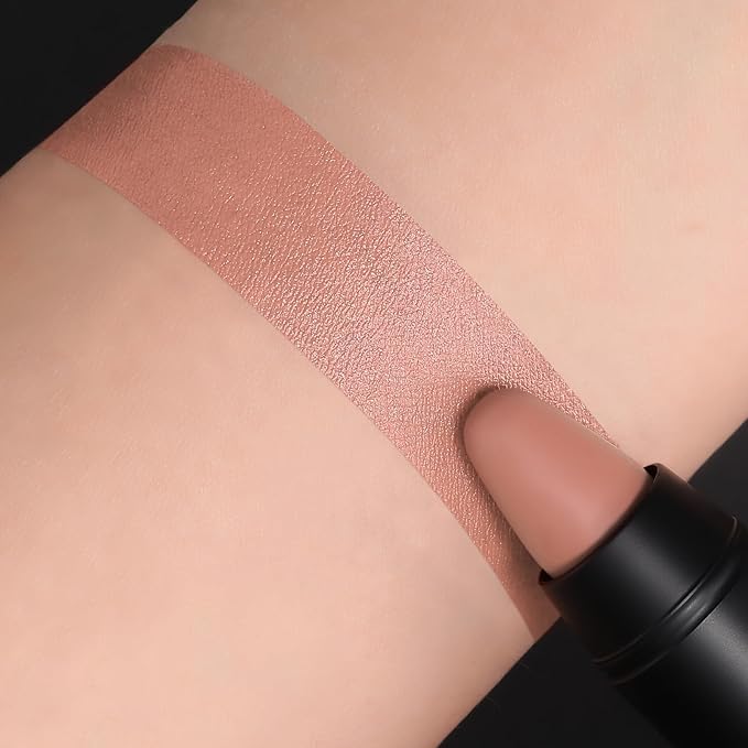 FOCALLURE Ultra Chic Lipstick,Rich Vitamin E Lip Crayon,Lightweight Color without Drying or Fading,Long Lasting Waterproof Lips Makeup,NUDE DESERT