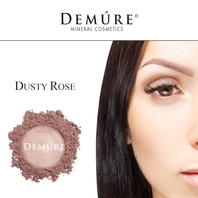 Demure Mineral Make Up (Dusty Rose) Eye Shadow, Matte Eyeshadow, Loose Powder, Eye Makeup, Professional Makeup