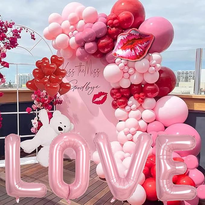 Pastel Pink N Letter Balloon, 40 Inch Giant Light Pink Mylar Helium Foil Alphabet N for Girls, Self Inflating N Birthday Balloon for Women Anniversary Baby Shower Princess Party Decoration Supplies