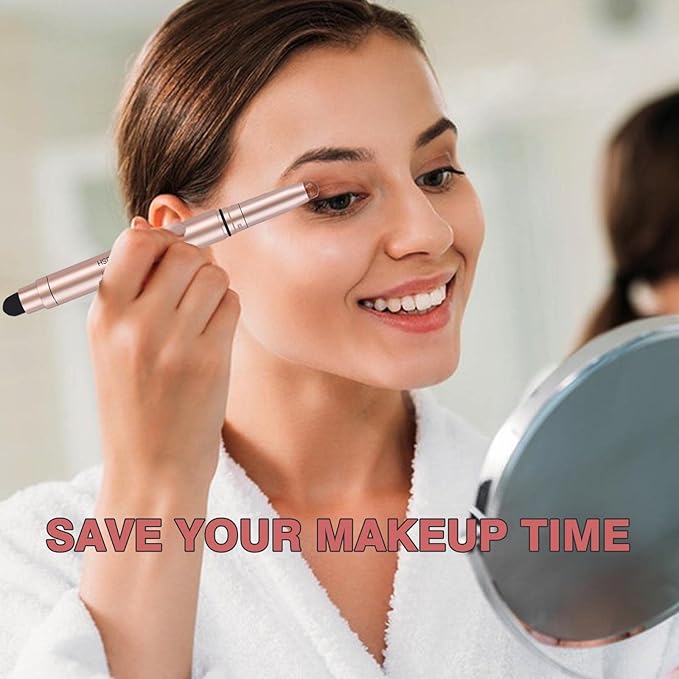 Light Pink Eyeshadow Stick Makeup, Waterproof Hypoallergenic Long Lasting Cream Eye Shadow Pencil, Highlighter Matte Crayon eyes liner, Glitter Primer Palette Shimmer Eyeliner Pen