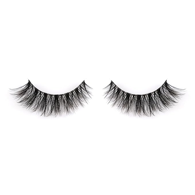 3D Clear Band Lashes 15mm Natural Soft Faux Mink Lashes C Curl Cat Eye Wispy Fake Eyelashes Reusable False EyeLashes 7 Pairs (No.212)