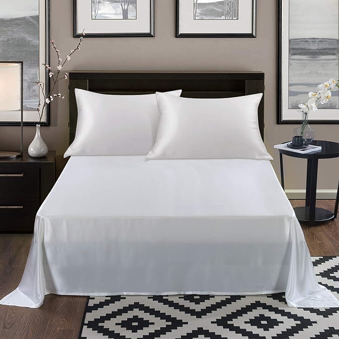 ALASKA BEAR Natural Silk Travel Pillowcase Toddler 14x18 Inches, Hypoallergenic, 100% Mulberry Silk Pillow Case Cover with Zipper (1pc, Natural White)