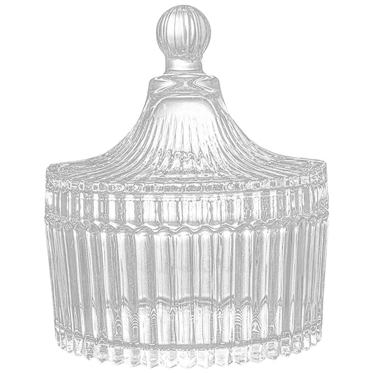 Large Body Powder Puff and Container, Powder Puff Crystal Container, Body Puff Glass Jar, Puff not Including