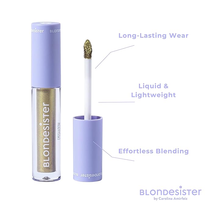 Gloweye Liquid Eyeshadow - Highly Pigmented Shimmer Eyeshadow - Intense Color Payoff and Long-Lasting Wear - 08 Precious Green - 0.084 oz