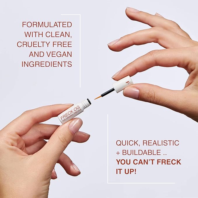 Freck Beauty, The Original Freckle Pen, XL – Natural-Looking, Buildable and Long-Lasting Faux Freckles with Clean, Vegan Formula, All Skin Tones, XL (Light/Medium)