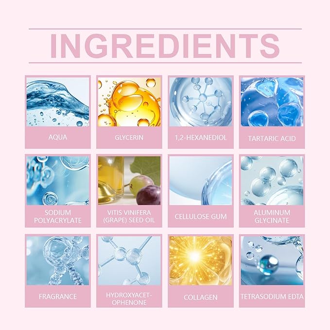 4PCS Collagen Glow Mask, Bio-Collagen Face Mask, Overnight Deep Hydrating Collagen Mask, Wrinkle Reduction & Elasticity,Pore Minimization, Collagen Mask for Glowing Skin