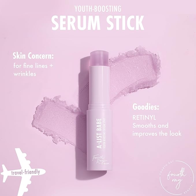 ColourPop Retinol Serum Stick - Anti-Aging, Water-Free Beauty Balm Serum for Glowy Summer Makeup Prep - Naturally Derived Retinol & Cloudberry Oil to Help Boost Radiance - A List Babe (0.25 oz)