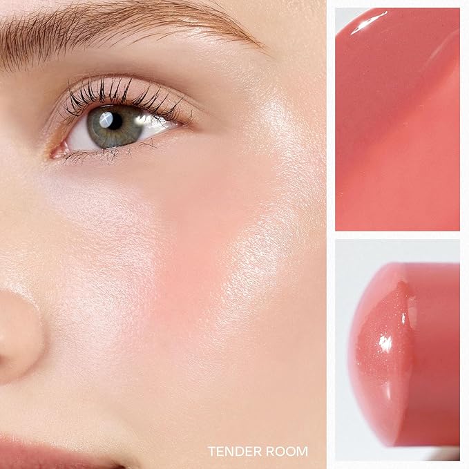 hince True Dimension Radiance Balm - Highlighter for Korean Glass Skin, Blush for Cheeks, Cream Blush, Contour Stick, Natural Glowy Look, Clean Makeup for Radiant Complexion, 10g (TENDER ROOM, TP003)