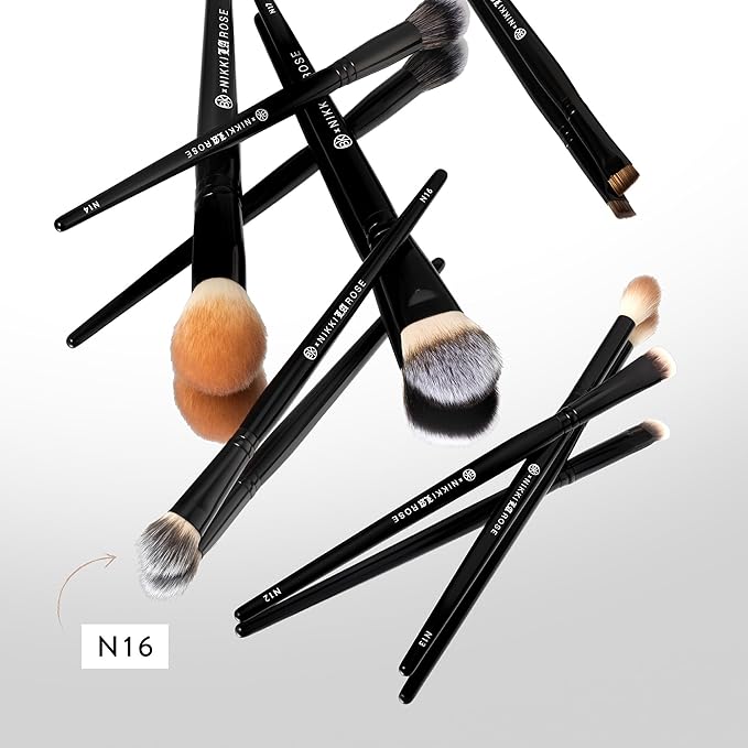 BK BEAUTY - NIKKI LA ROSE N16 PRO CONCEALER BRUSH – Precision Blending for Under-Eye & Spot Concealing, Flawless Coverage Without Streaks