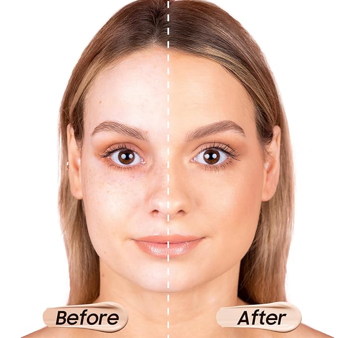 Matte Full Coverage Liquid Foundation - Lightweight & Flawless Oil Control Foundation Makeup, Waterproof and Long-Lasting Skin Foundation Concealer for Dry and Oily Skin, 2 Fl Oz (2 Pack #102 Nude)