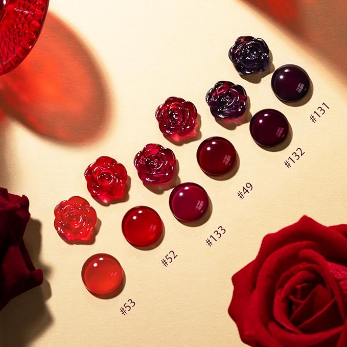 GELLEN Dark Red Nail Polish Set, Deep Burgundy Wine Cherry Blood Red 6 Colors, Fall Winter Quick Air Dry Regular Nail Polish for Women Gifts DIY Art Nails Home Salon, Not UV Gel, Hema Free, Non-toxic