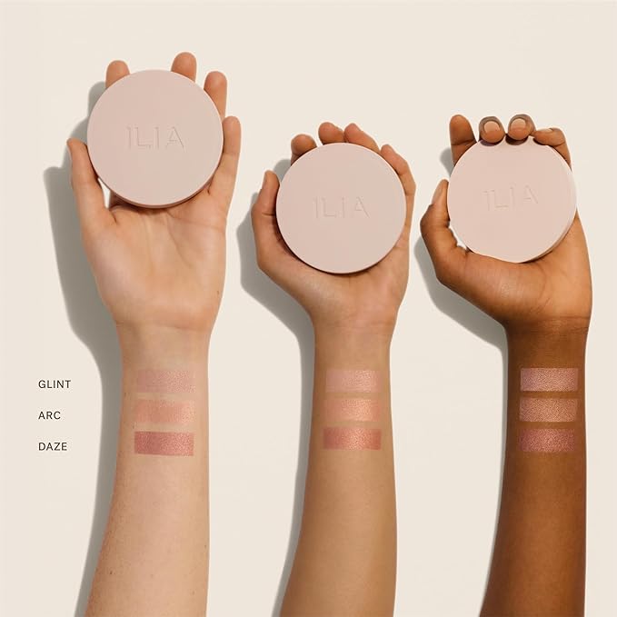 ILIA - Lightshift Cream Highlighter | Non-Comedogenic, Long-Lasting, Vegan, Cruelty-Free | Weightless, Seamless, Silky Highlighter (Arc - Peachy Gold, 0.27 oz | 7.8 g)