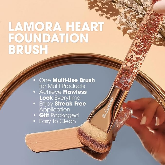 Blending Liquid Makeup Foundation Brush - Kabuki Contour Brush, Face Stippling Brush With Pro Quality Synthetic Dense Bristles For Buffing Mineral Cream, Powder, Blush