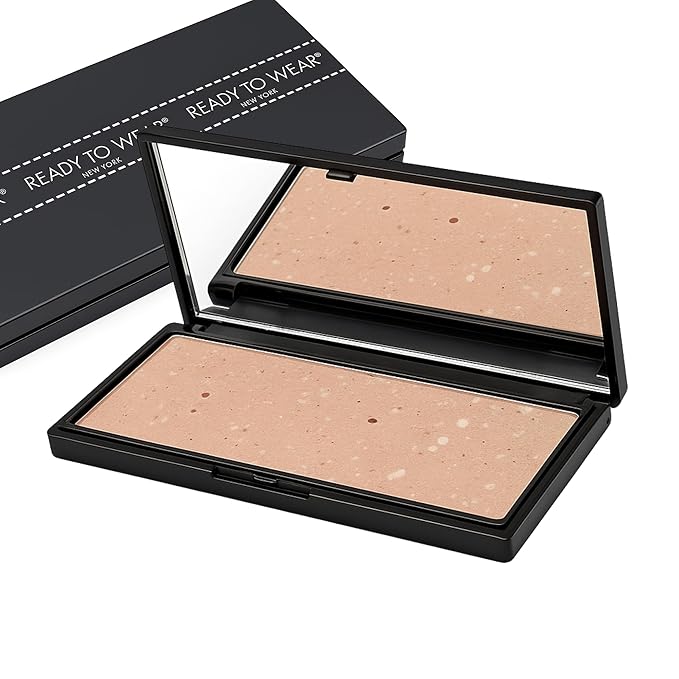 Ready to Wear Lasting Couture Finish - Color Correcting Powder Makeup Compact, Universal Correcting Foundation - Deluxe Size