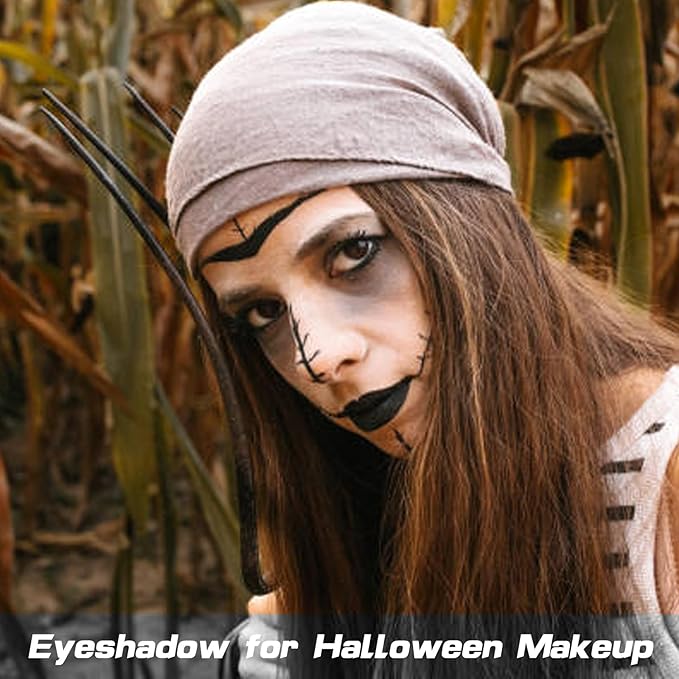 MEICOLY Macaron Gray Grey Single Eyeshadow with Mirror,Matte Eye Shadow for Halloween Makeup,Pressed Powder Eyeshadow,Matte Shade Eyelid Color Eye Makeup for,High Pigment,Long Wear,Waterproof