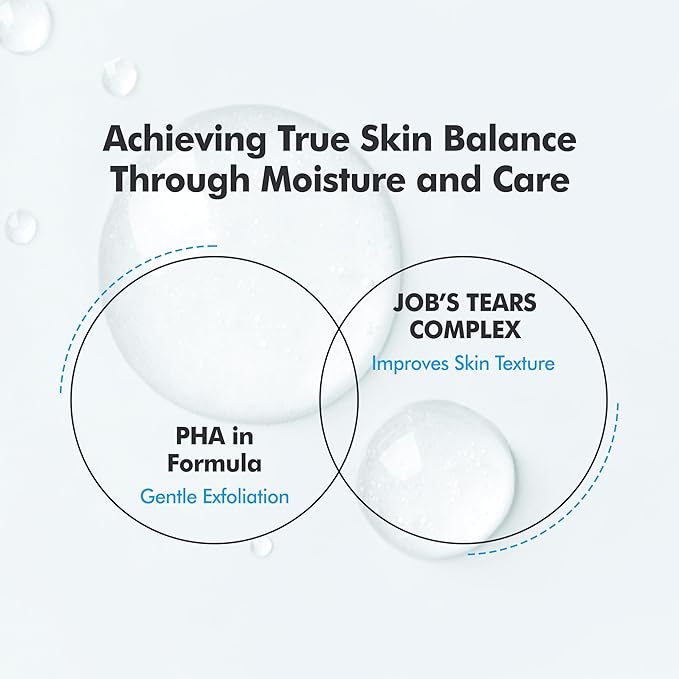 Moisture Balancing Serum - Hydrating & Soothing with Hyaluronic Acid and PHA, Botanical Moisturizer for Sensitive Skin, pH Balanced for Glass Skin, Korean Skincare (1.69fl oz)