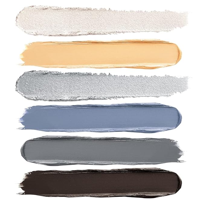 Blue Eyeshadow Stick 6PCS Set, Metallic Shimmer Matte Cream Eye Shadow Palette Eyeliner Brightener Pencil Crayon, Halloween Makeup - Mermaidcore