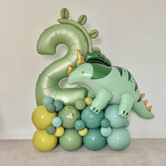 Sage Green 9 Number Balloon,Olive Green 9 Balloons 40 Inch Large Helium Foil Mylar Birthday Balloons for Boy Girl Baby Shower Birthday Jungle Party Decorations